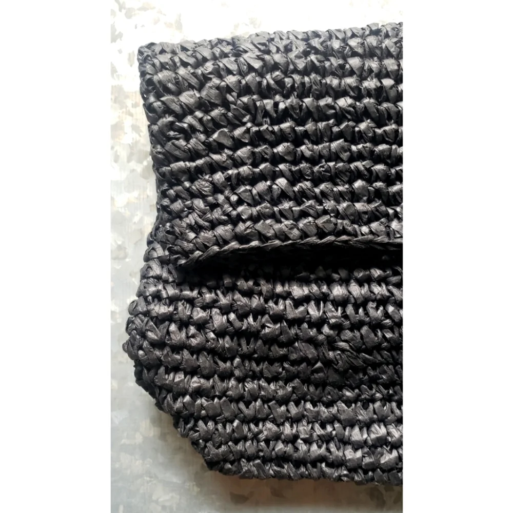NWOT J.Crew Raffia foldover clutch bag_4